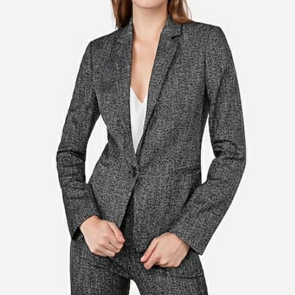 Express speckled tweed blazer sz 0 NWT - Picture 2 of 7